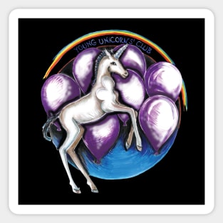 young unicorns' club Sticker